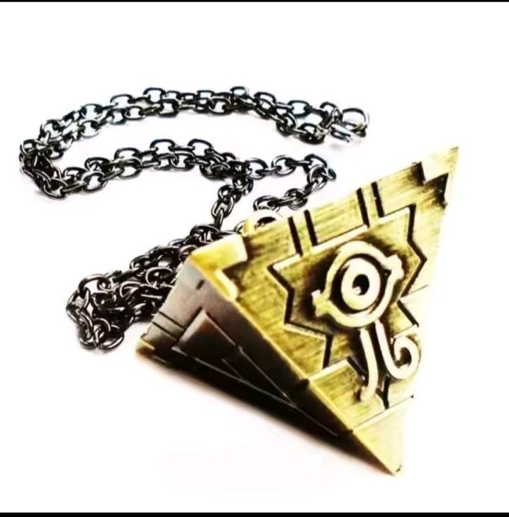 Millennium Puzzle Pyramid Pendant Necklace Anime Metal Chain Cosplay Gift YGO