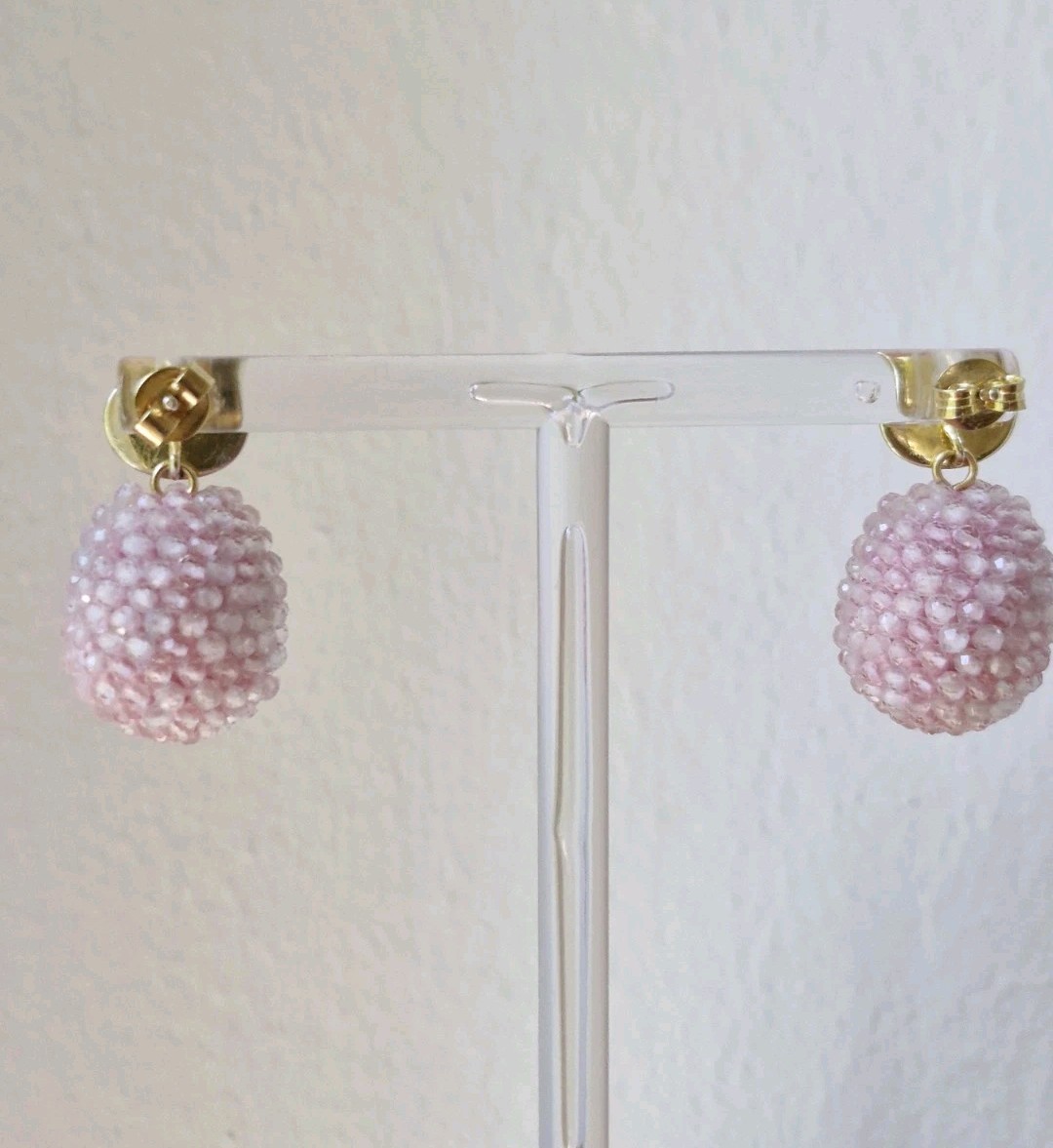 ROSE QUARTZ EARRINGS REMOVABLE