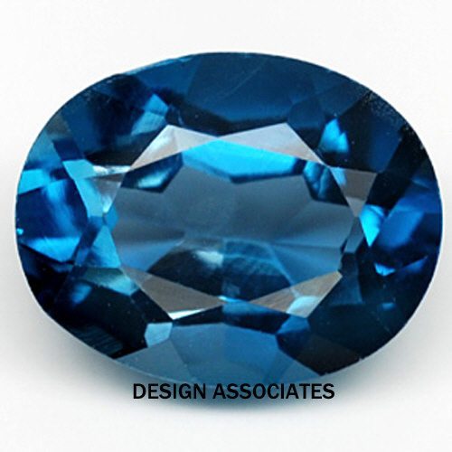NATURAL LONDON BLUE TOPAZ 6 X 4 MM OVAL 3 PC SET $9.99