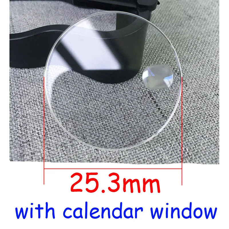 Round Flat Sapphire Watch Crystal for RLX 21.3 25.3 29.4 30.4 32.7mm Watch Glass