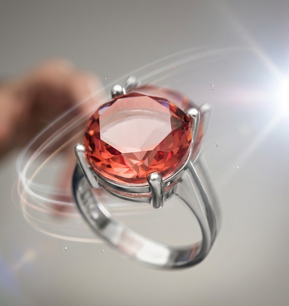 925 Sterling Silver | Color Changing Zultanite Halo Cut Ring Size 8 Women Gift