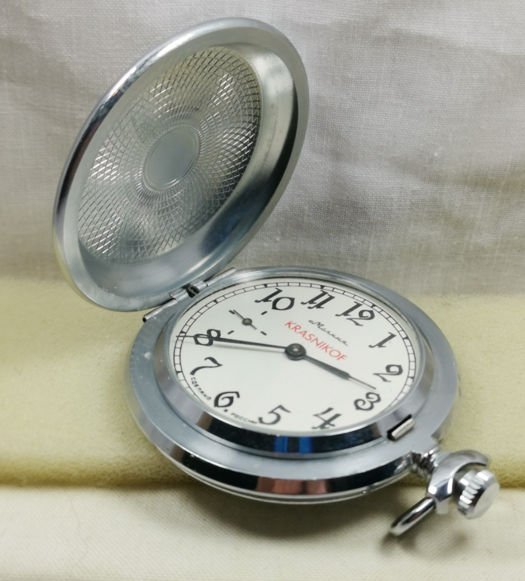 Molnija Krasnikof 18J Cal. 3602 Russia Pocket Watch Great Patriotic War 1941-45
