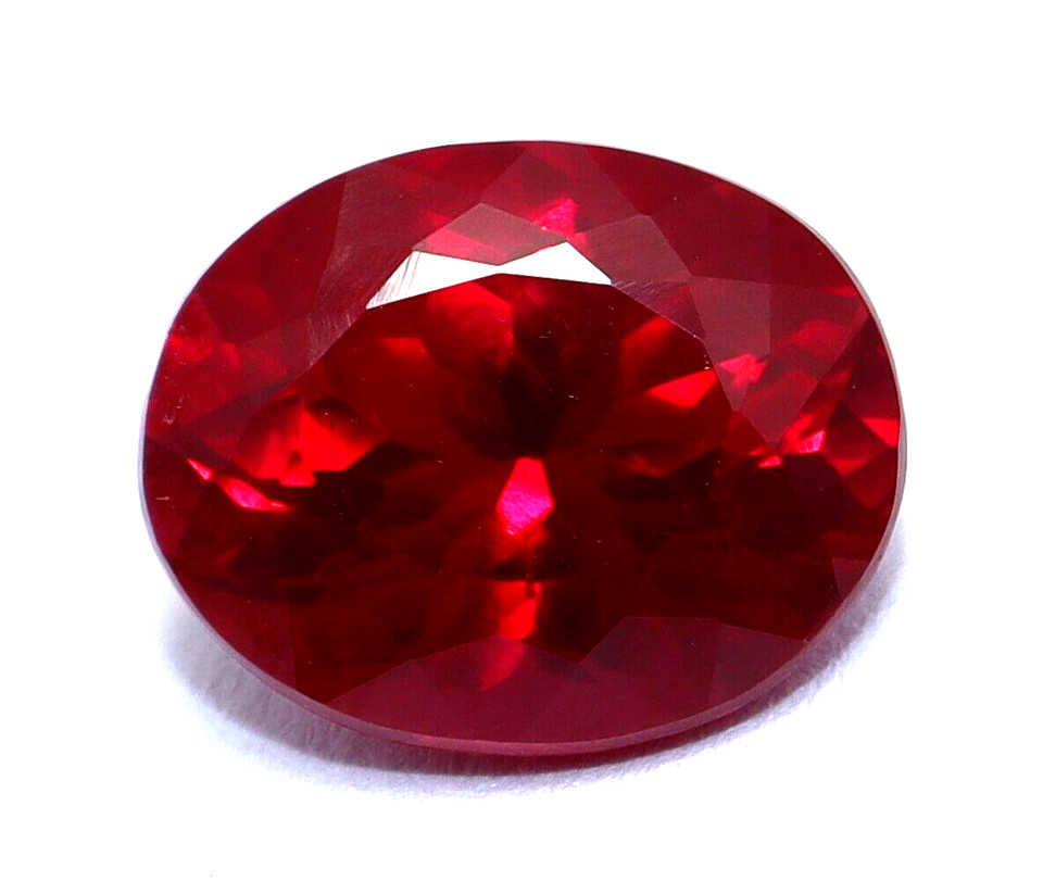 4.35 Ct Certified Natural Ruby Red Oval Shape Loose Gemstone With Free Gift