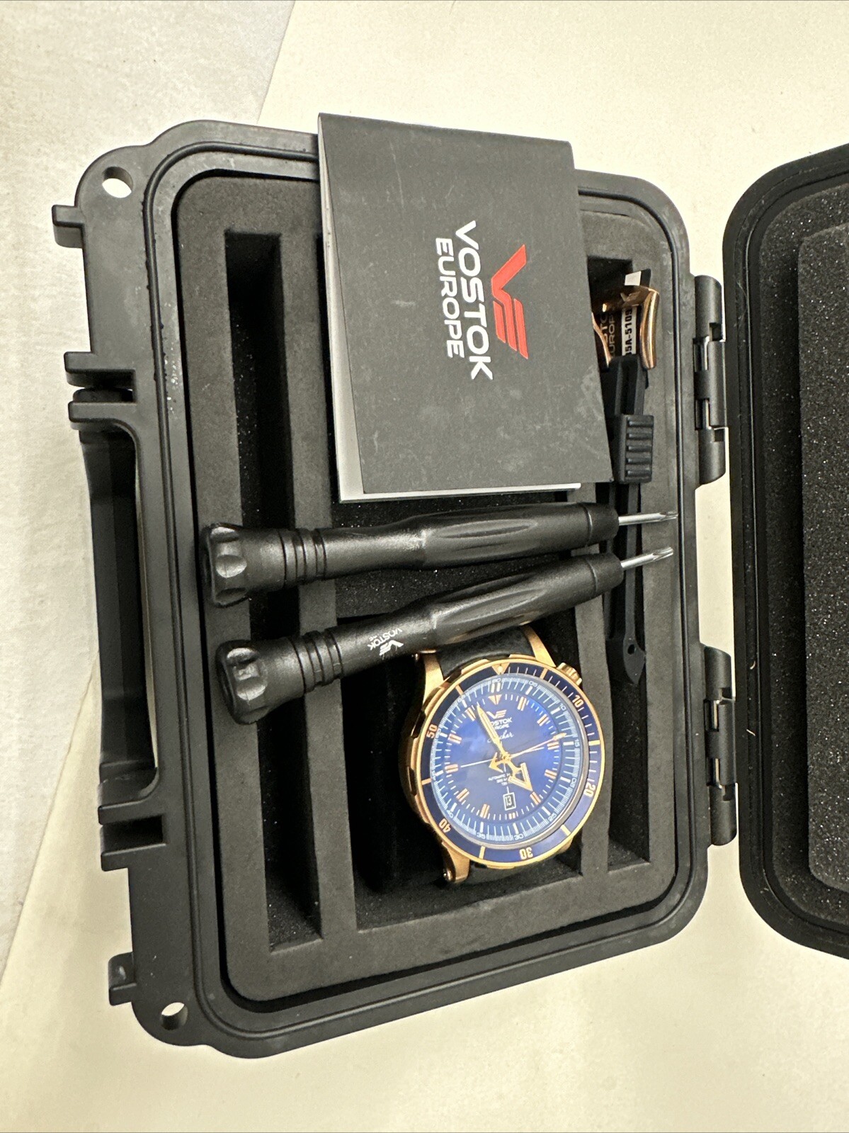 VOSTOK EUROPE ANCHAR Submarine K-162 Automatic Men’s Watch 48mm blue dial SN #1
