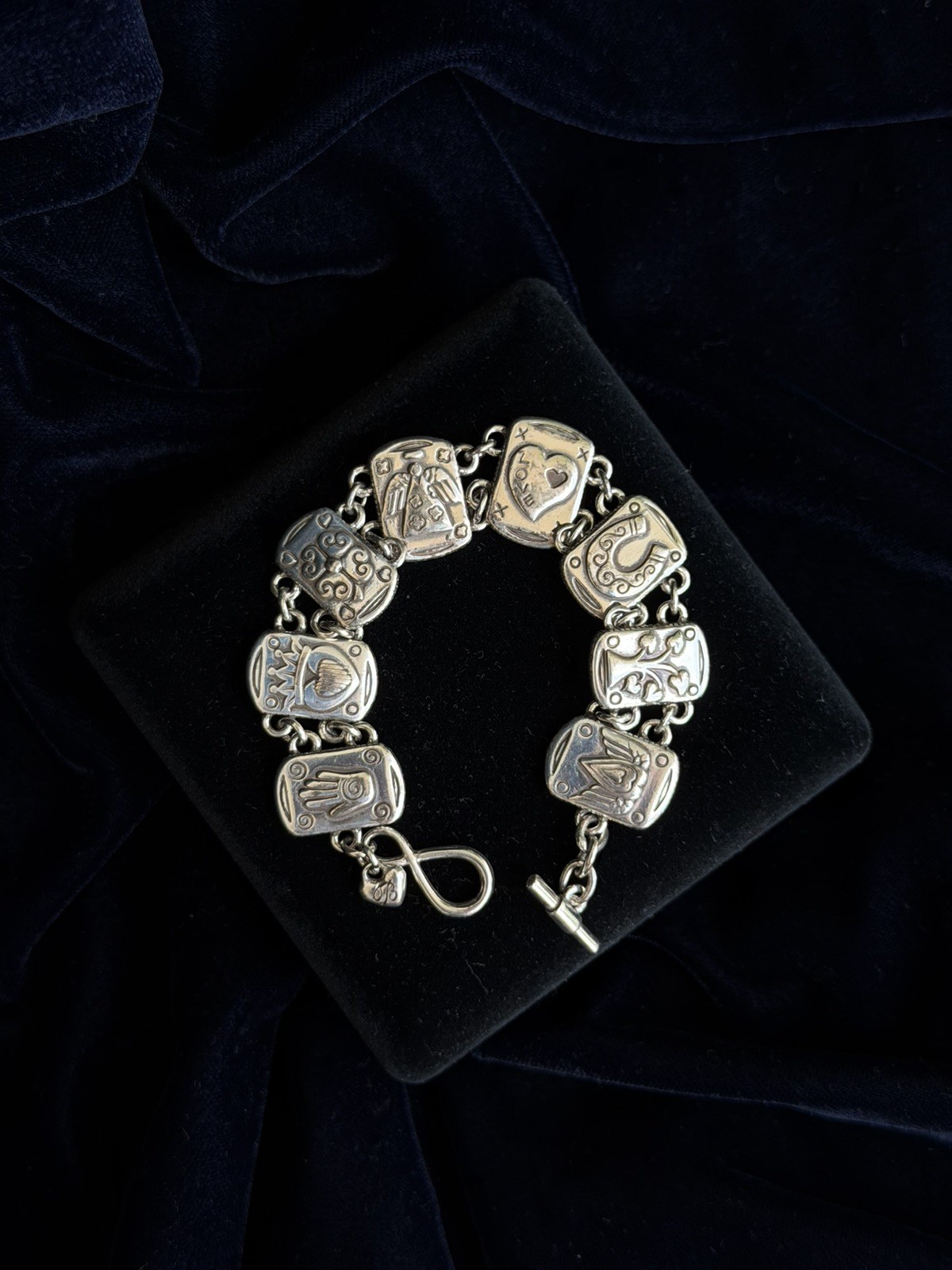 Brighton Tree of Life Toggle Bracelet | Silver Tone | Vintage Charm Bracelet