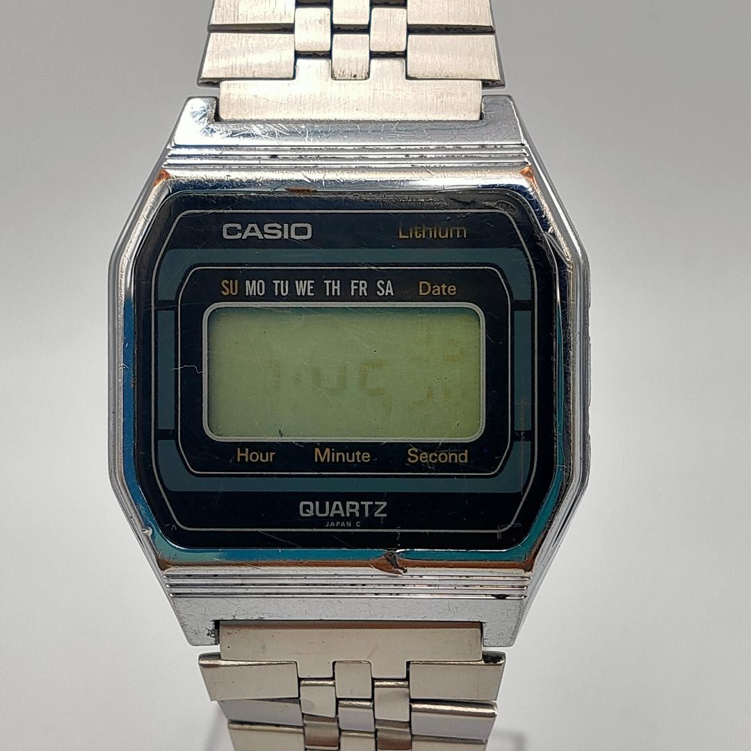 Casio B817 Digital Lithium Quartz Men Wristwatch Stainless Dead battery | Japan