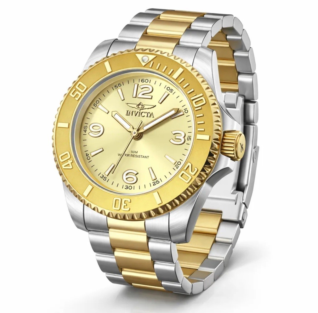 Invicta Specialty 69725 Men’s 41mm Gold Two Tone Stainless Steel Quartz Watch