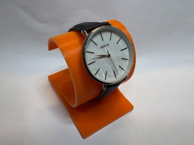 Parfois Women’s Quartz Watch – White Mother of Pearl Dial, Black Leather Strap
