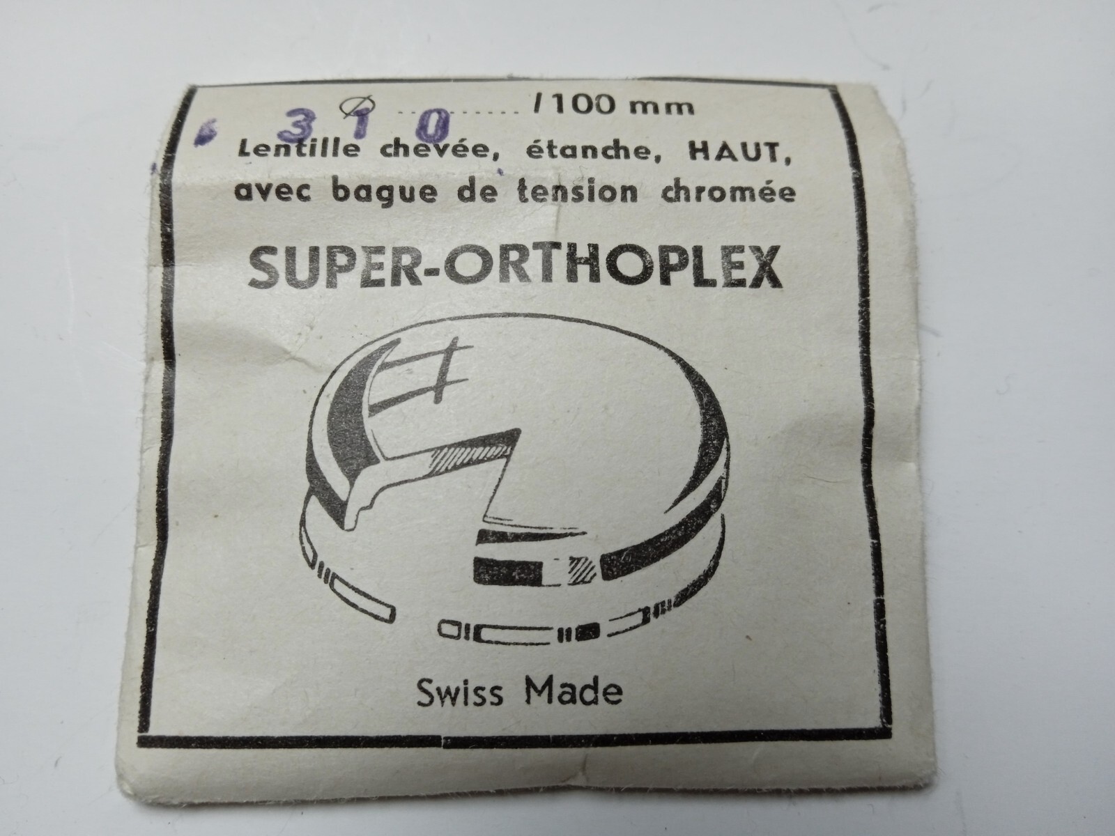Watch Crystal Glass Acrylic White Tension Ring NOS WATCHMAKER`S