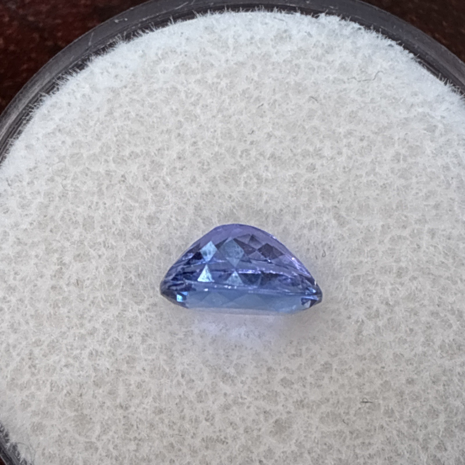 STUNNING! 1.30CT. IF OVAL CUT 8×5.91×3.60mm 100%NATURAL PURPLE BLUE TANZANITE
