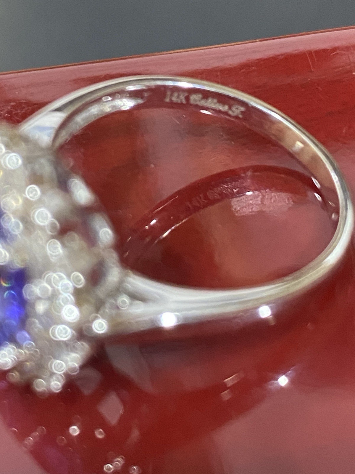 $SALE$ 14k White GOLD Oval Shaped Tanzanite $10,299.99USD Genuine Diamonds RingW