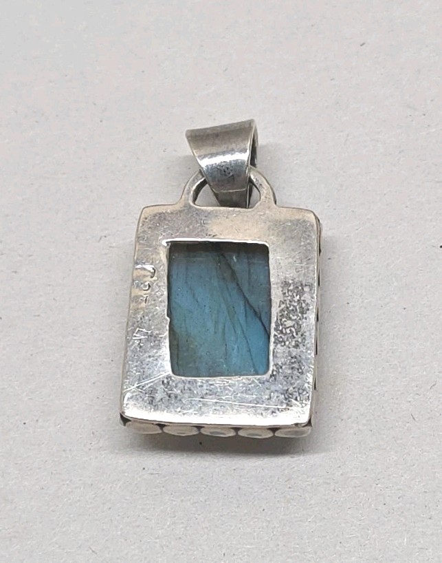 Sterling Silver Laboradite Pendant