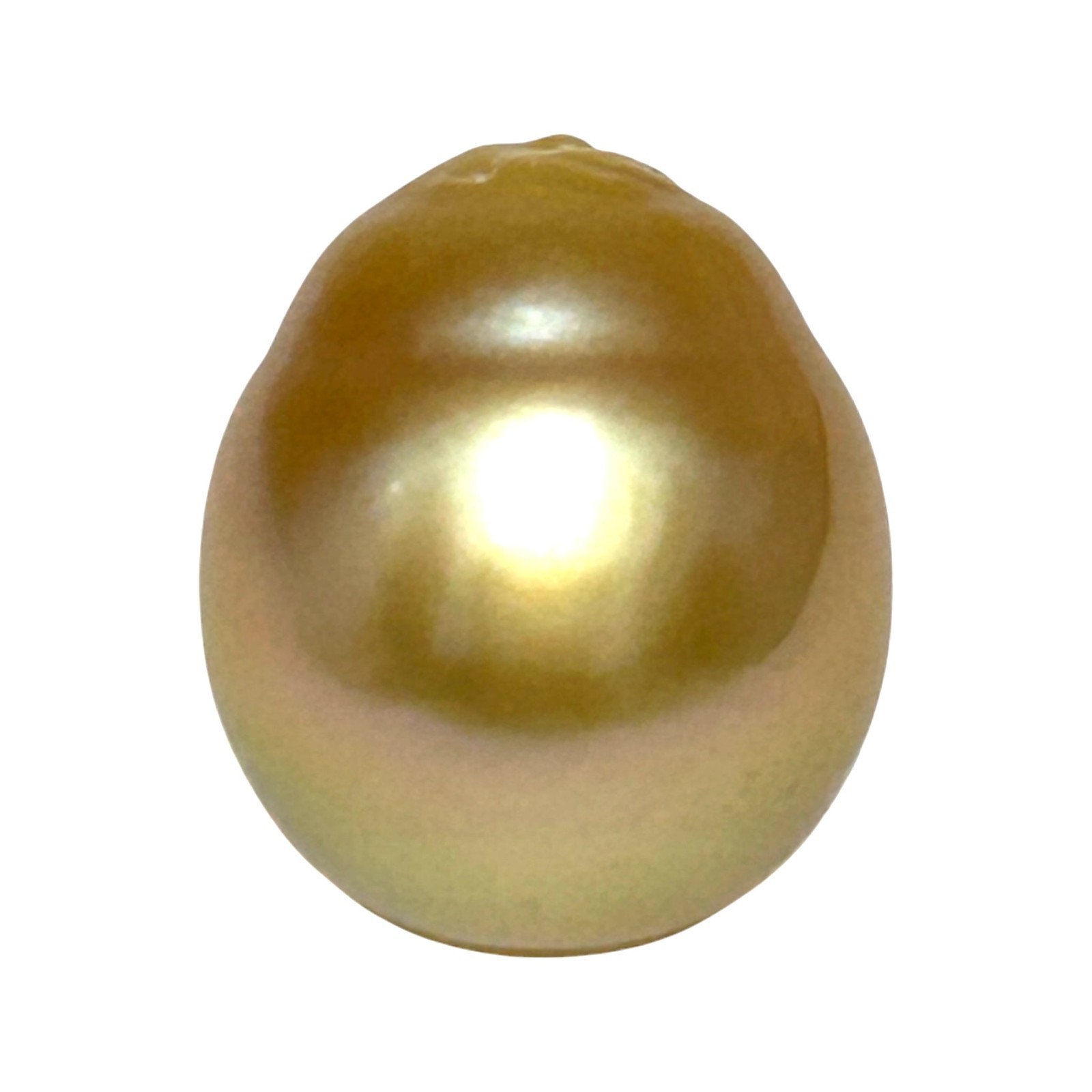Elegant 26.4 Carat 14.8 x 17.4mm South Sea Pearl Golden Oval Radiant Luster