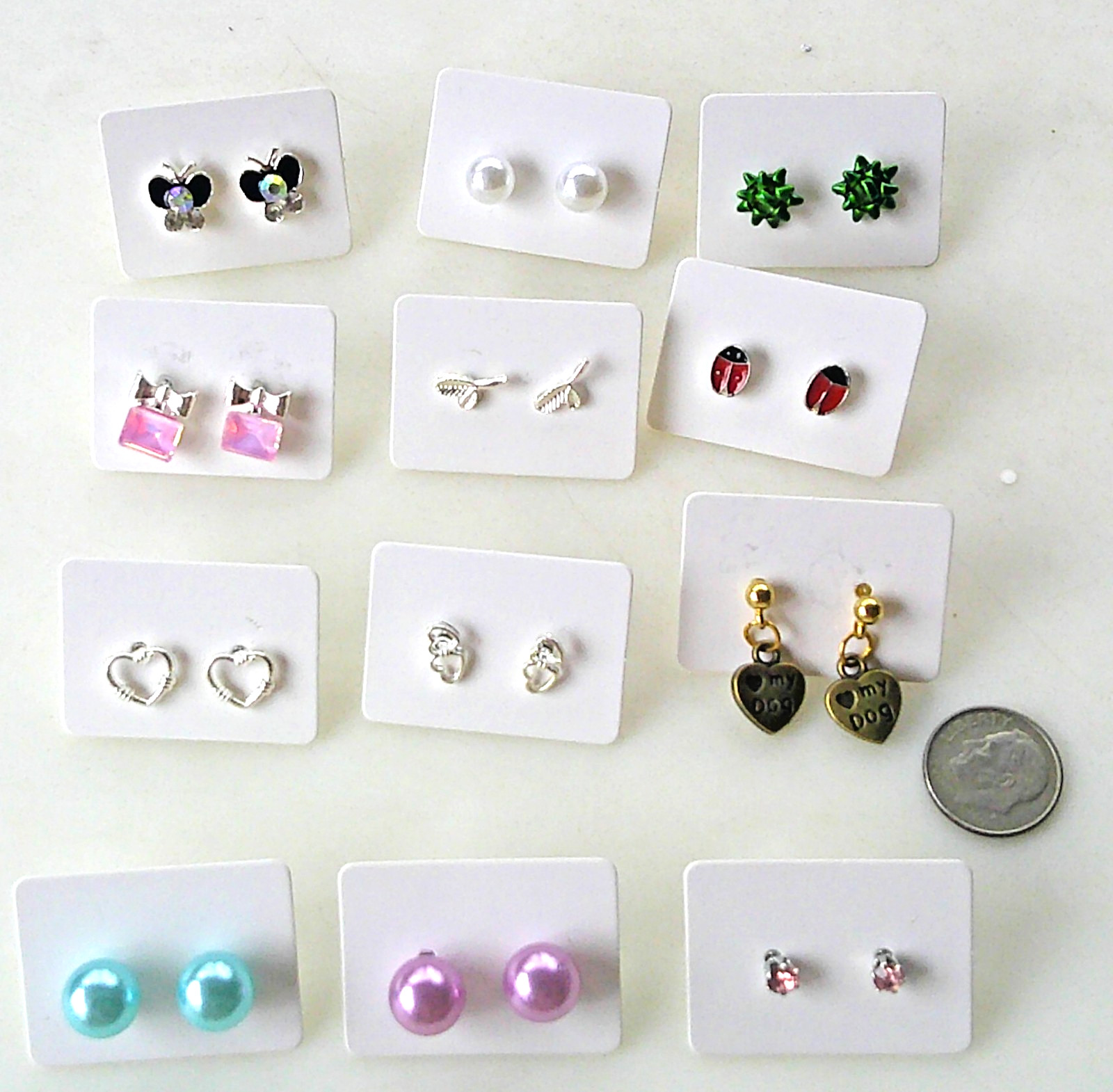 post earrings lot of 12 free shipping