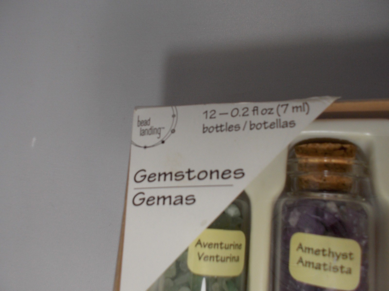 12 0.2 oz (7ml) Gemstone Bottles Bead-Landing New Old Stock Crafts Free S&H