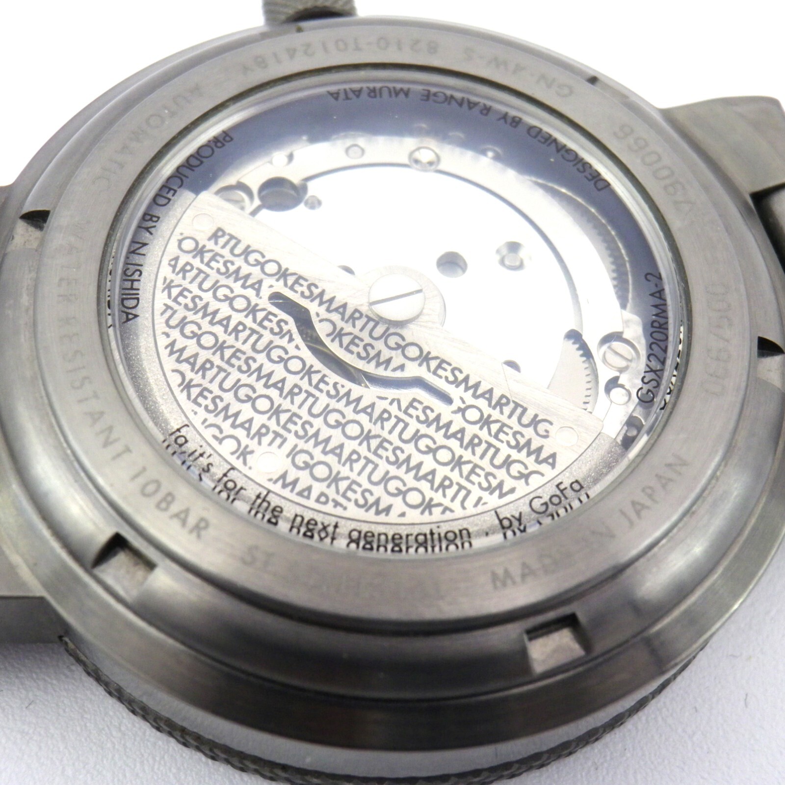 GSX SMART XX 220RMA-2 Range Murata Limited 500 Auto Wrist Watch Gray Japan 2007