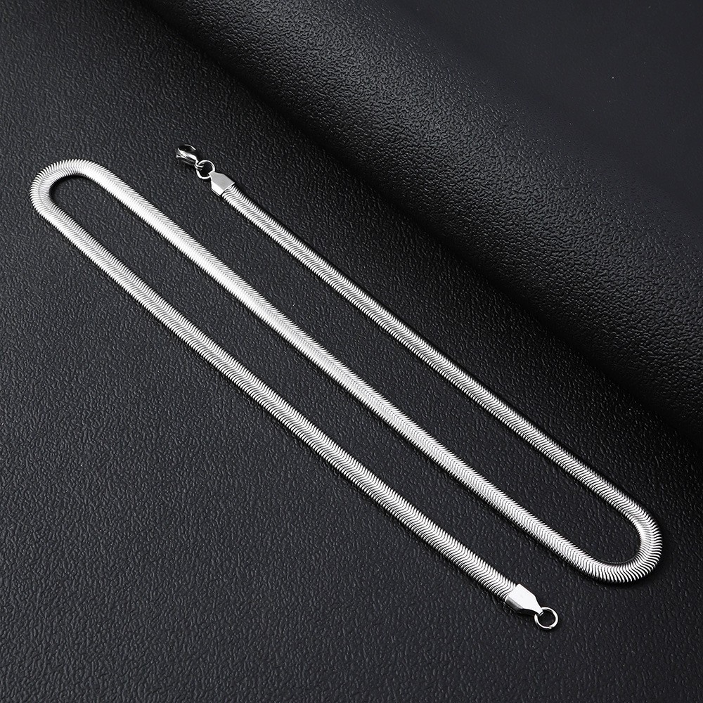 Silver Plated Flat Snake Chain 18- 24 In Necklace Men Women Jewelry 2-4 mm USA