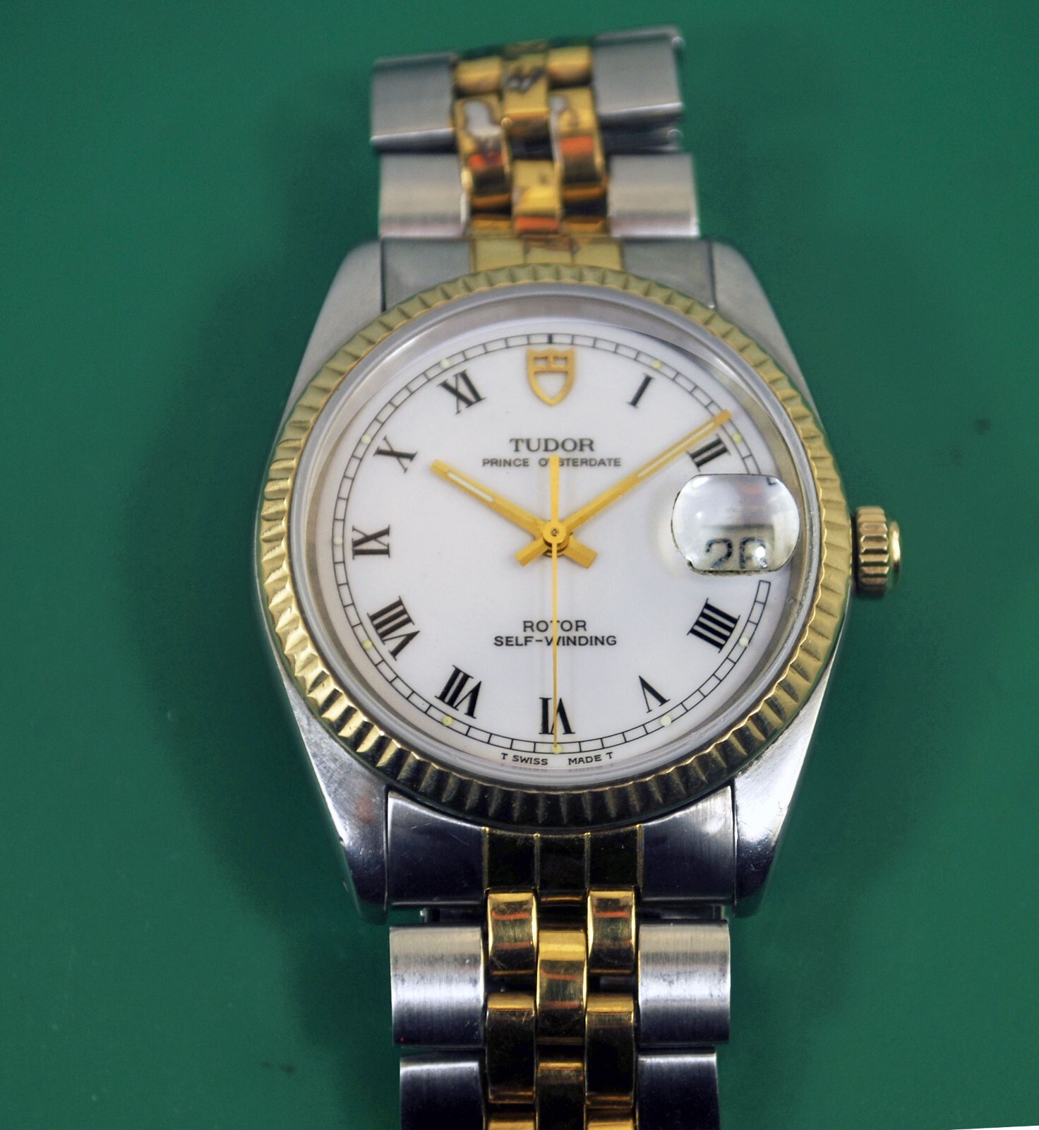 Tudor by Rolex Prince Oyster Date Automatic Enamel Dial Men’s 34mm Watch 74000