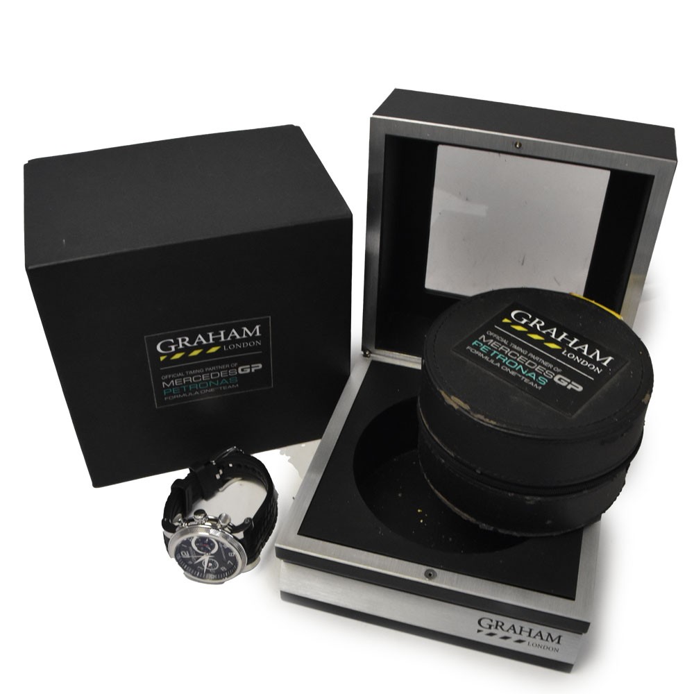 discount GRAHAM Mercedes GP Track Master 2MEAS.B01A Men’s Watch Q#146070