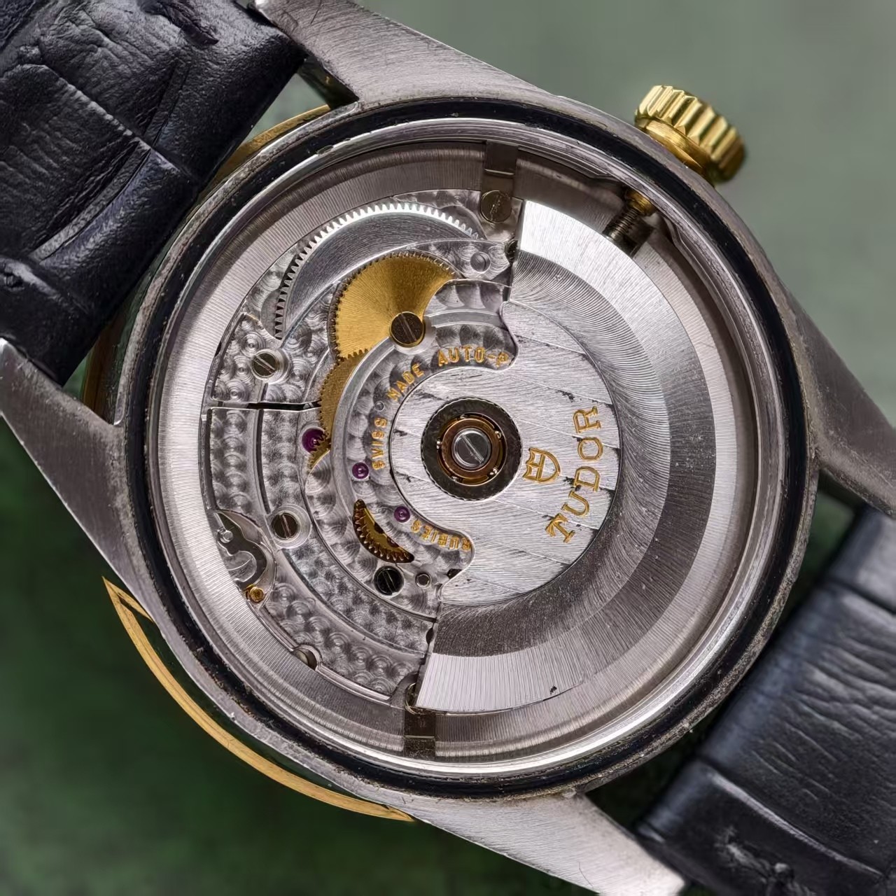 Tudor Black Dial Glamour M55003-0037 Men’s Watch Automatic 35.8mm Date Gilding