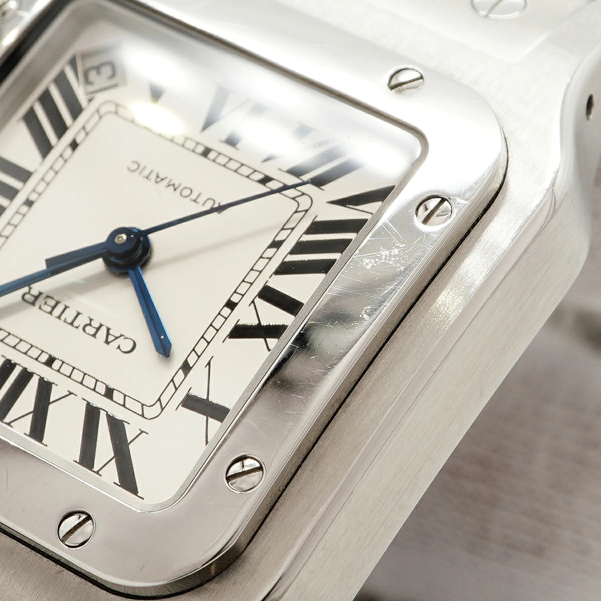 Cartier Santos Galbee XL W20098D6 32.1mm Silver Dial Automatic 2007 #OTW014