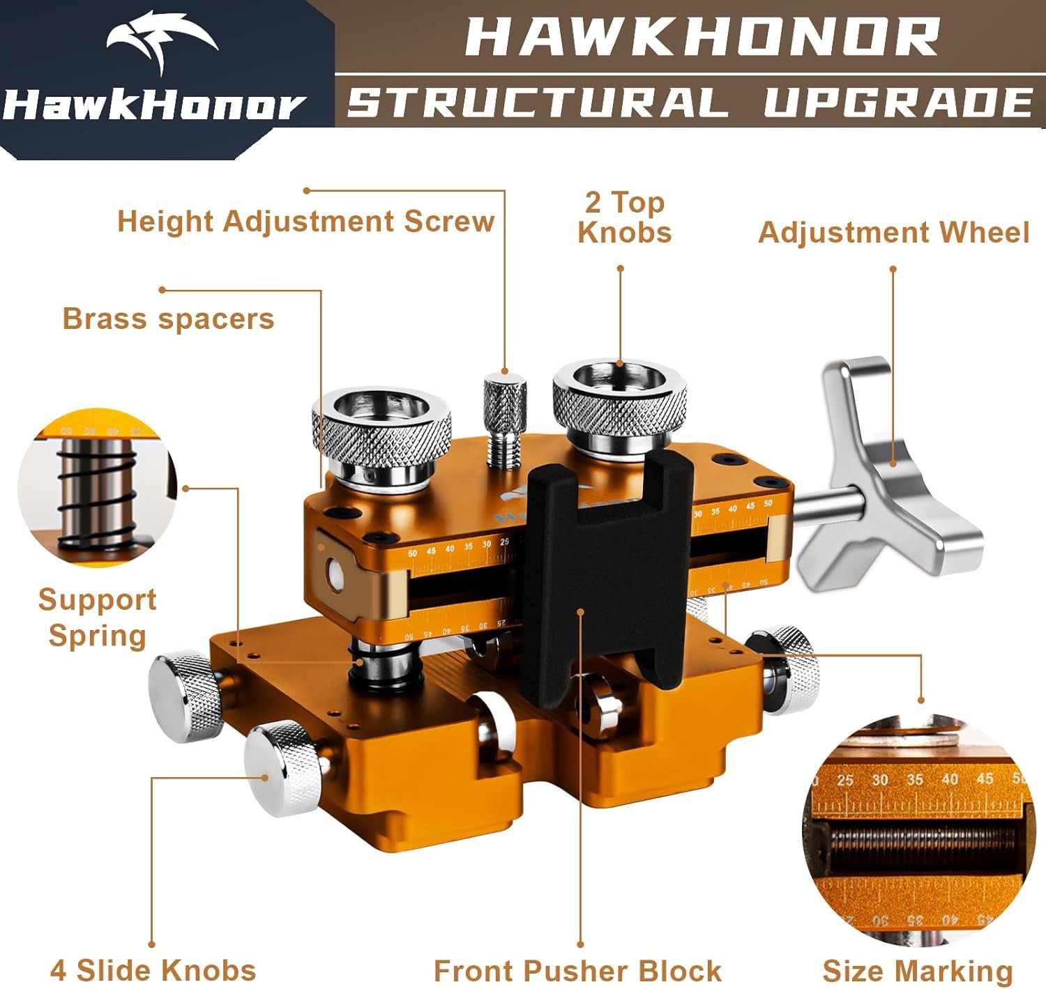 HAWKHONOR Watch Press Pusher Tool for Crystal Back Case Repair Removal