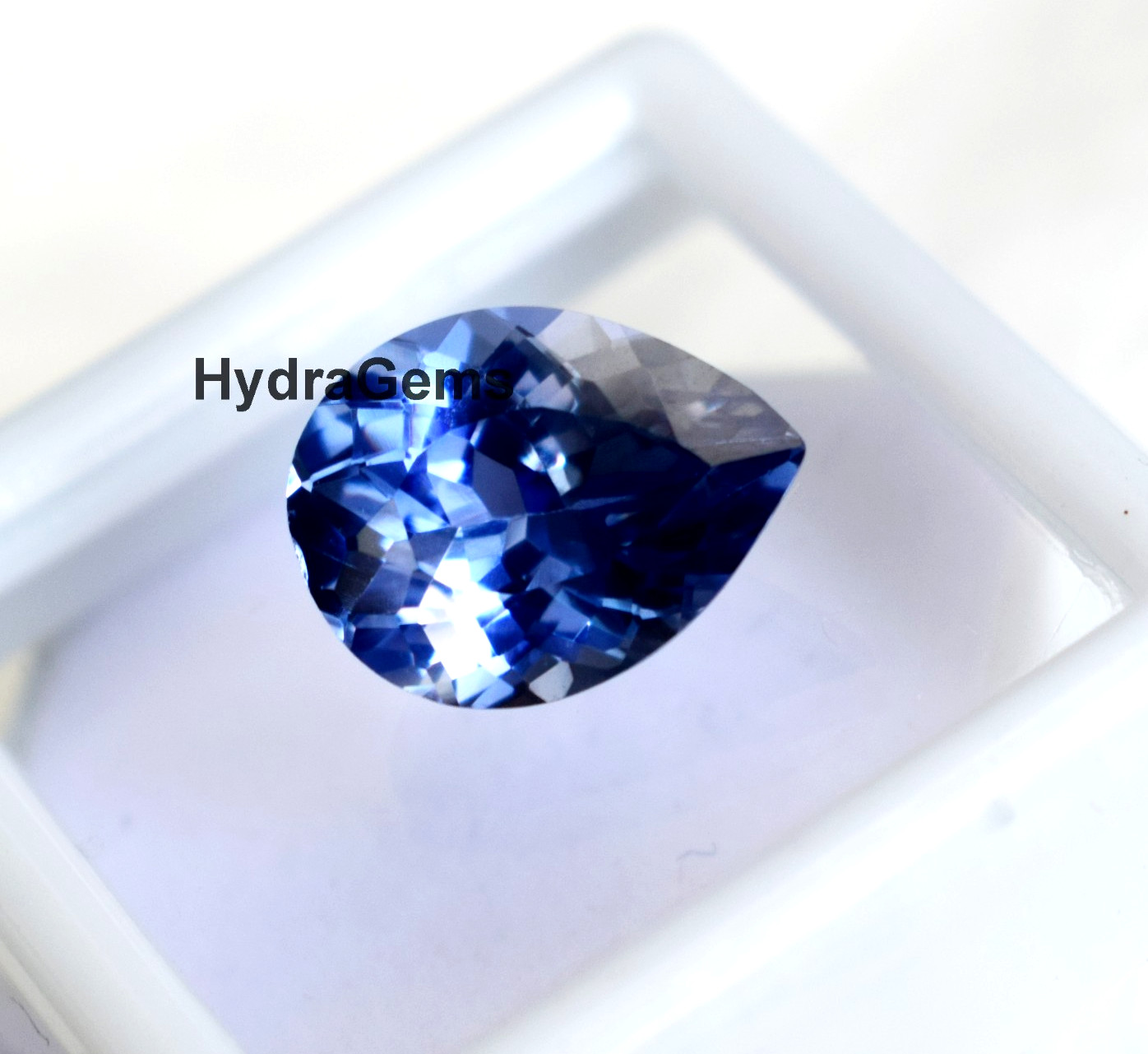 5.85Ct Natural Ceylon Blue Sapphire Pear Cut Cornflower Certified Loose Gemstone