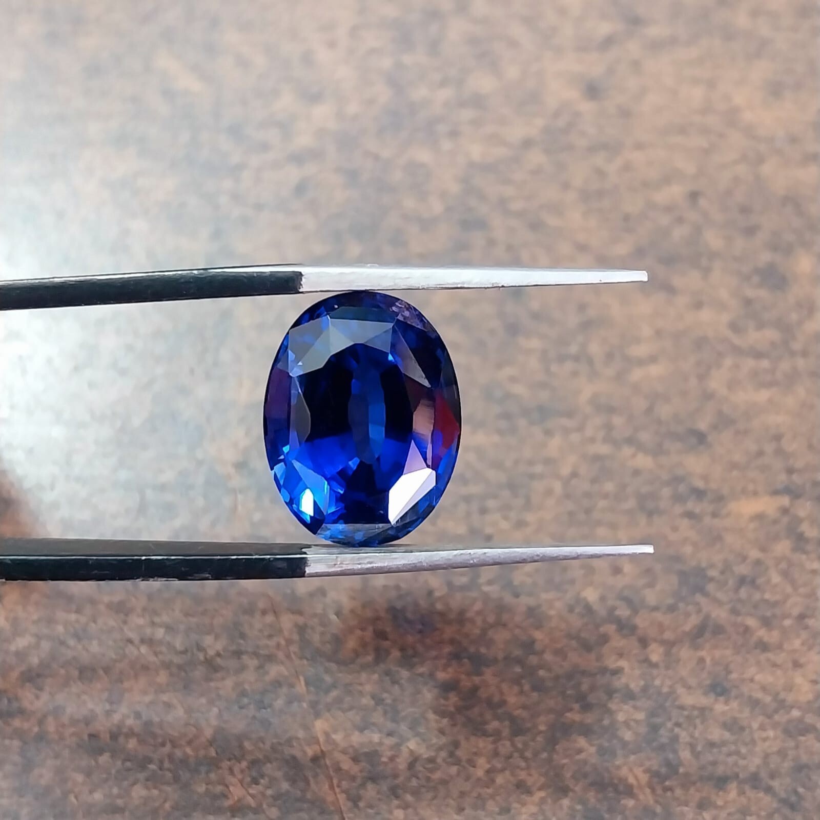 11×8 MM Natural Flawless Cornflower Blue Ceylon Sapphire Loose Oval Gemstone Cut