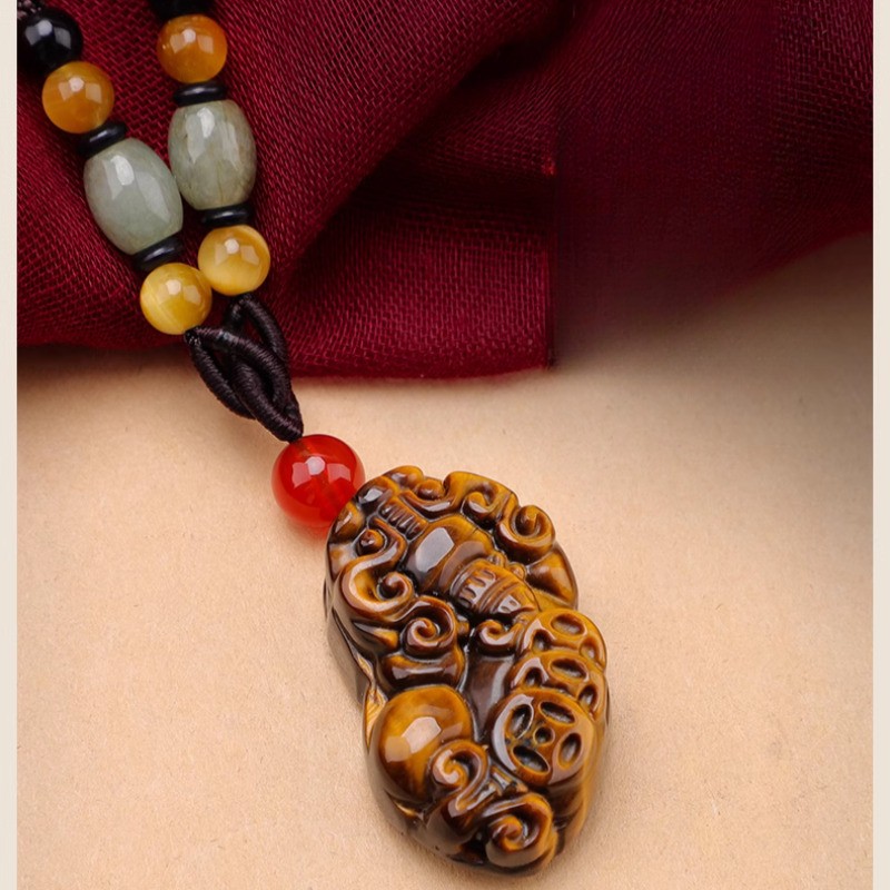 3.6cm Chinese Exquisitely Pi Xiu Necklace Pendant Sweater Chain Decoration