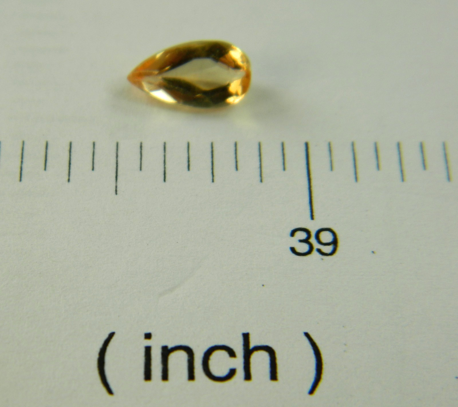 Imperial Topaz 0.99 Ct Clarity VVS Pear Cut Natural Golden Brazil I217
