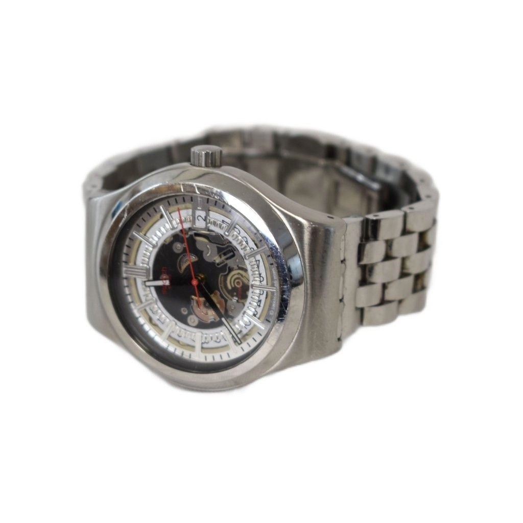 Swatch Men’s Automatic Silver YIS431 Watch 42mm Band