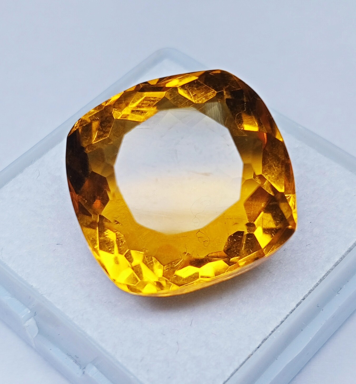 20-22 Ct Natural Cushion Cut Yellow Topaz Brazilian EGL Certified Loose Gemstone