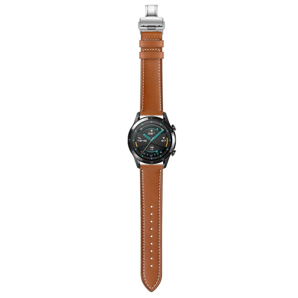 Correa de Reloj de Cuero PU con Liberación Rápida 20mm 22mm Negro Marrón