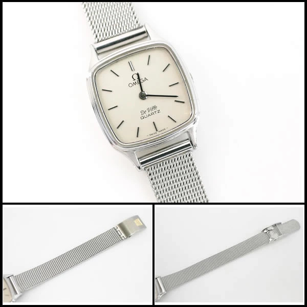 Omega De Ville Square Push Button Crown Ladies Quartz Vintage 7081