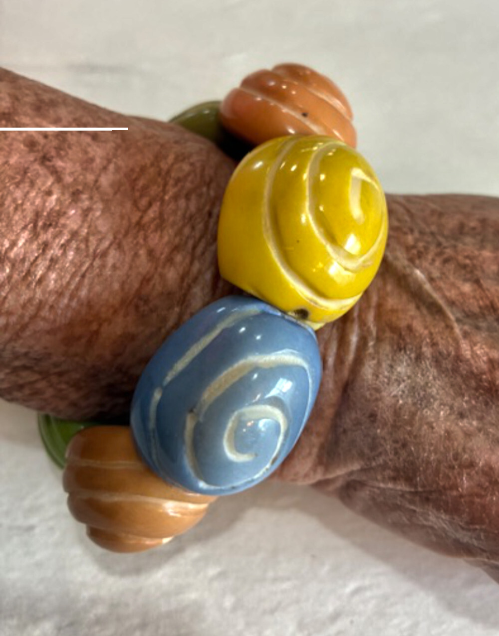 Tagua Nut Jewelry By Soraya Cedeno, Bracelet, Marabella, multicolor color