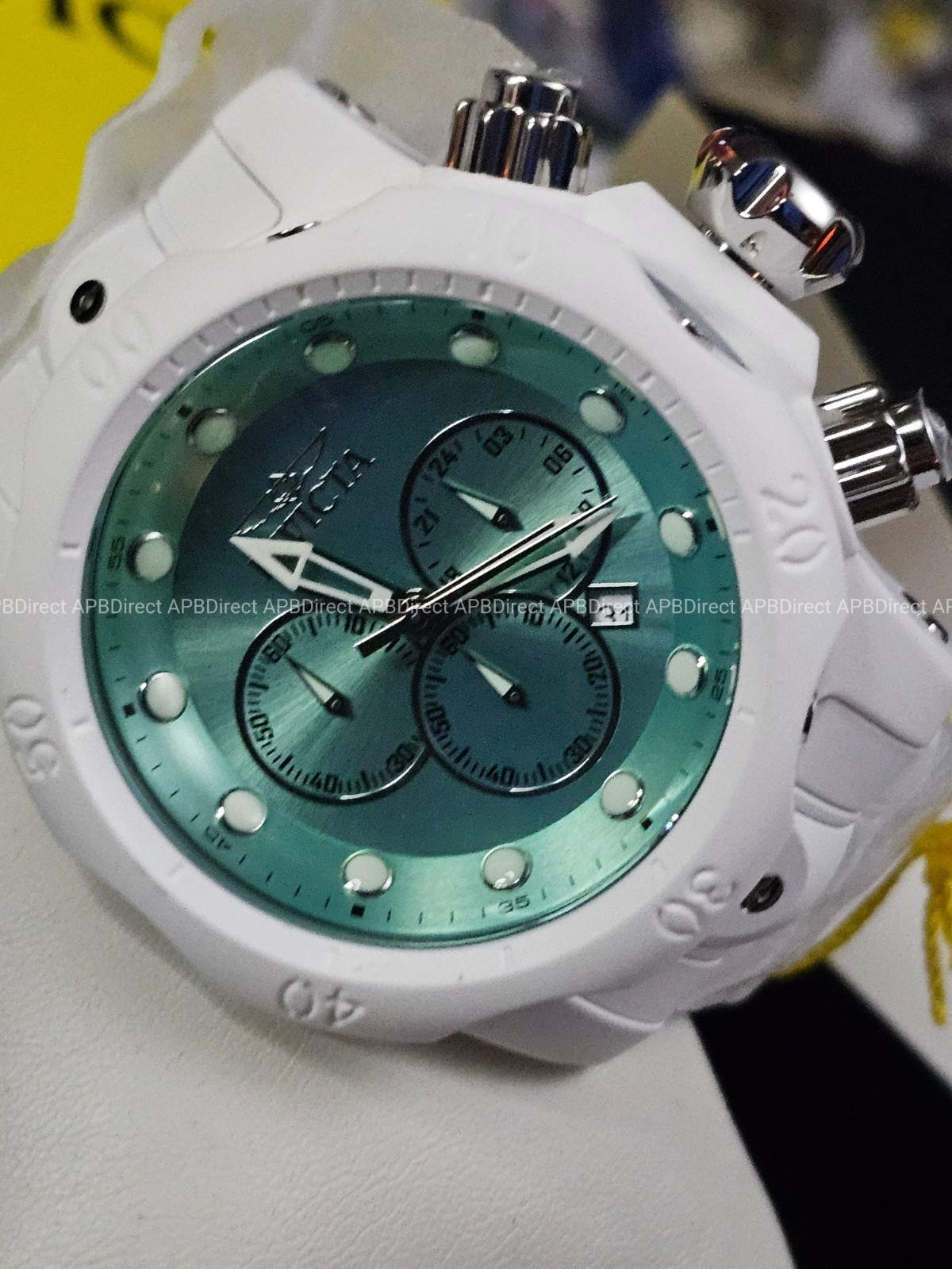 Invicta – AQUA PLATED Venom PHANTOM – 54mm AQUA Blue Chronograph – Mens Watch