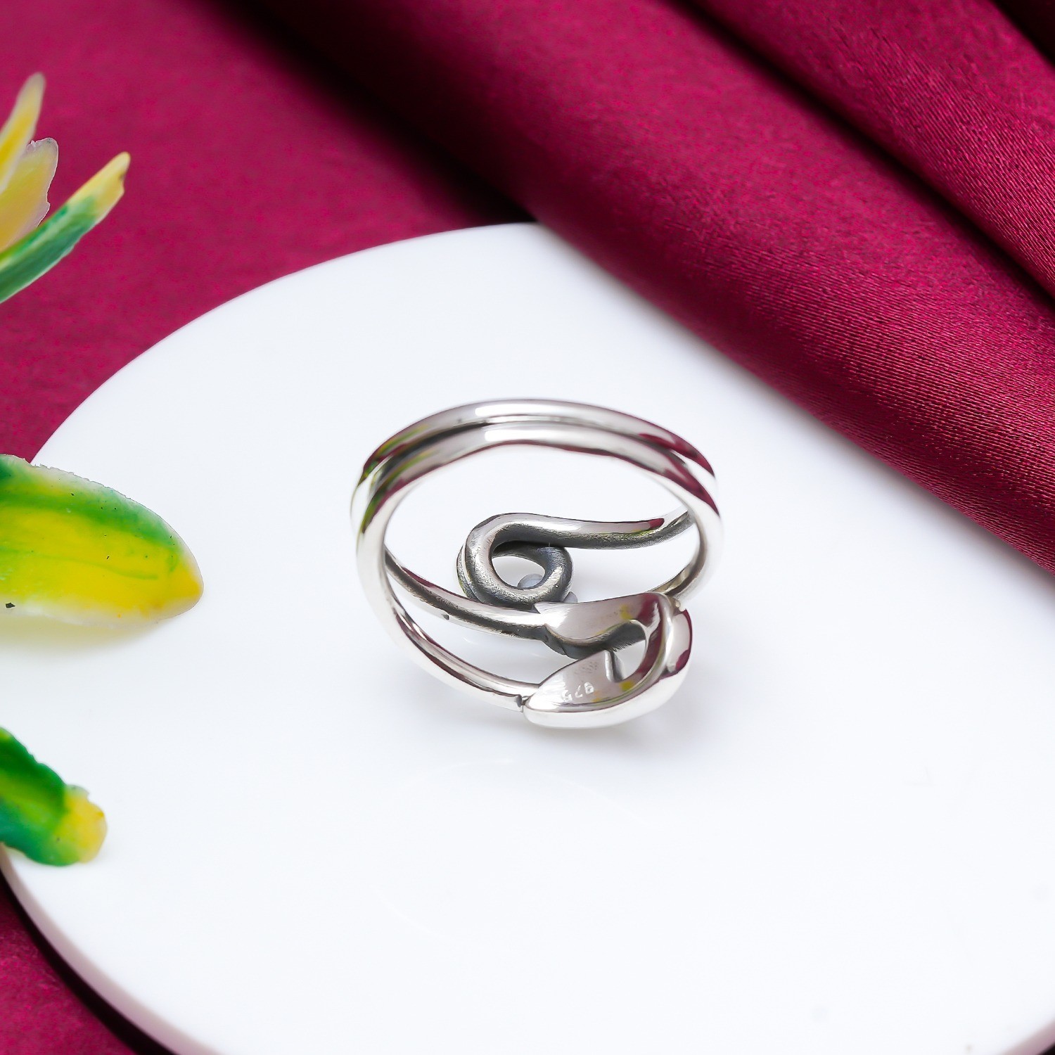 Safety Pin Ring 925 Sterling Silver Handmade Protection Charm Band Gift Jewelry