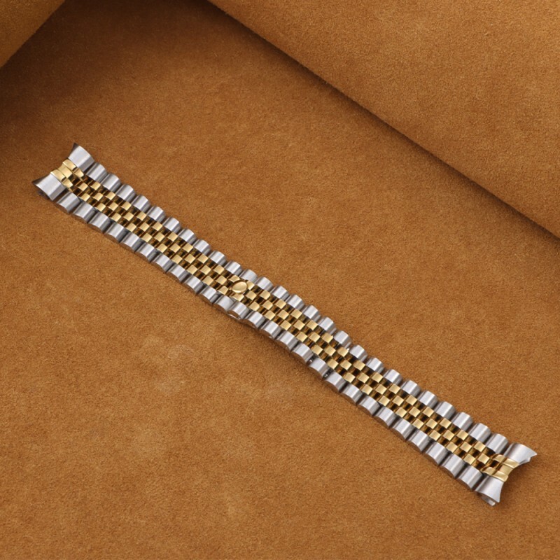 Stainless Steel Solid Watch Band Strap Arc Bracelet 13 17 20 21mm for Datejust