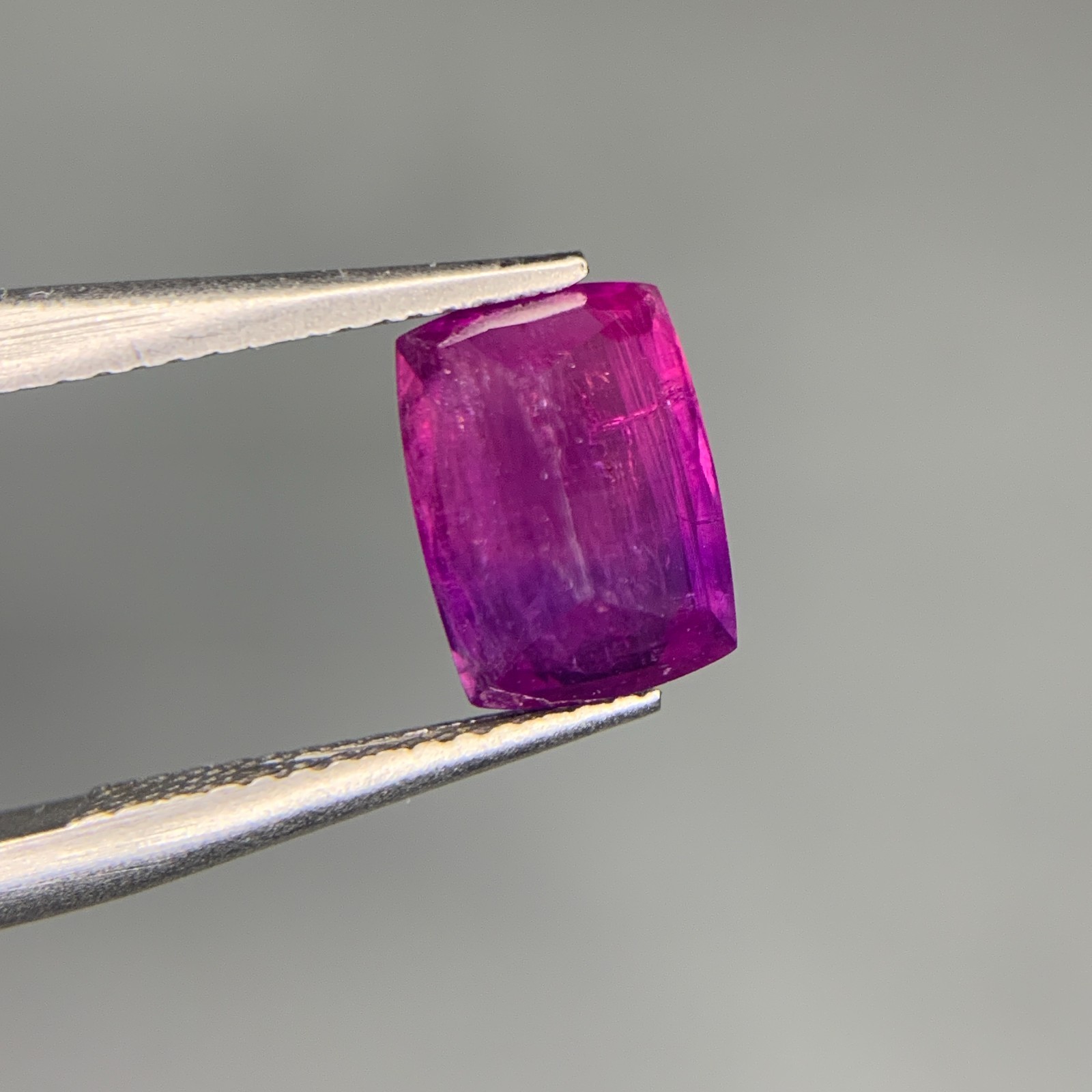 2.08 Ct Natural Bicolor Sapphire Purplish Pink Cushion Cut Loose Gemstone- Tajik