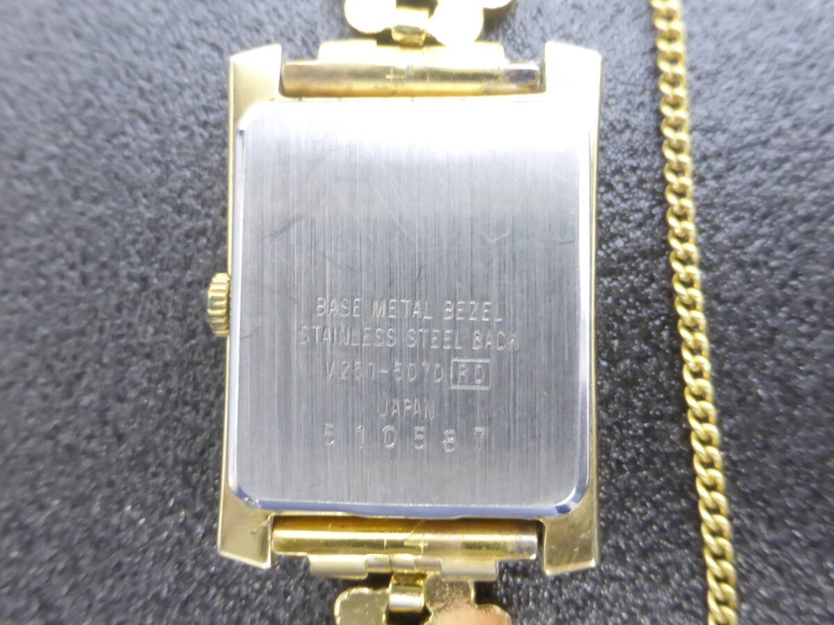 Seiko Alba V251-5070 Bracelet Accessory Women’s Vintage Watch Gold Quartz JDM