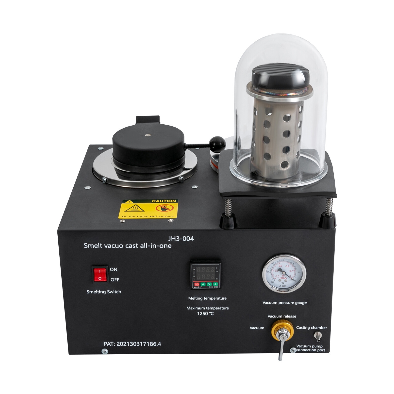 2KG Cast Vacuum Machine 1/2HP Jewelry Silver Precious Metal Melting Casting Tool