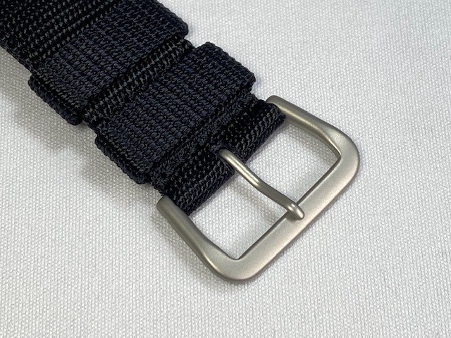 Seiko Genuine 22mm Nylon Band Black 4A211AL for SNZG15JC/7S36-03J0