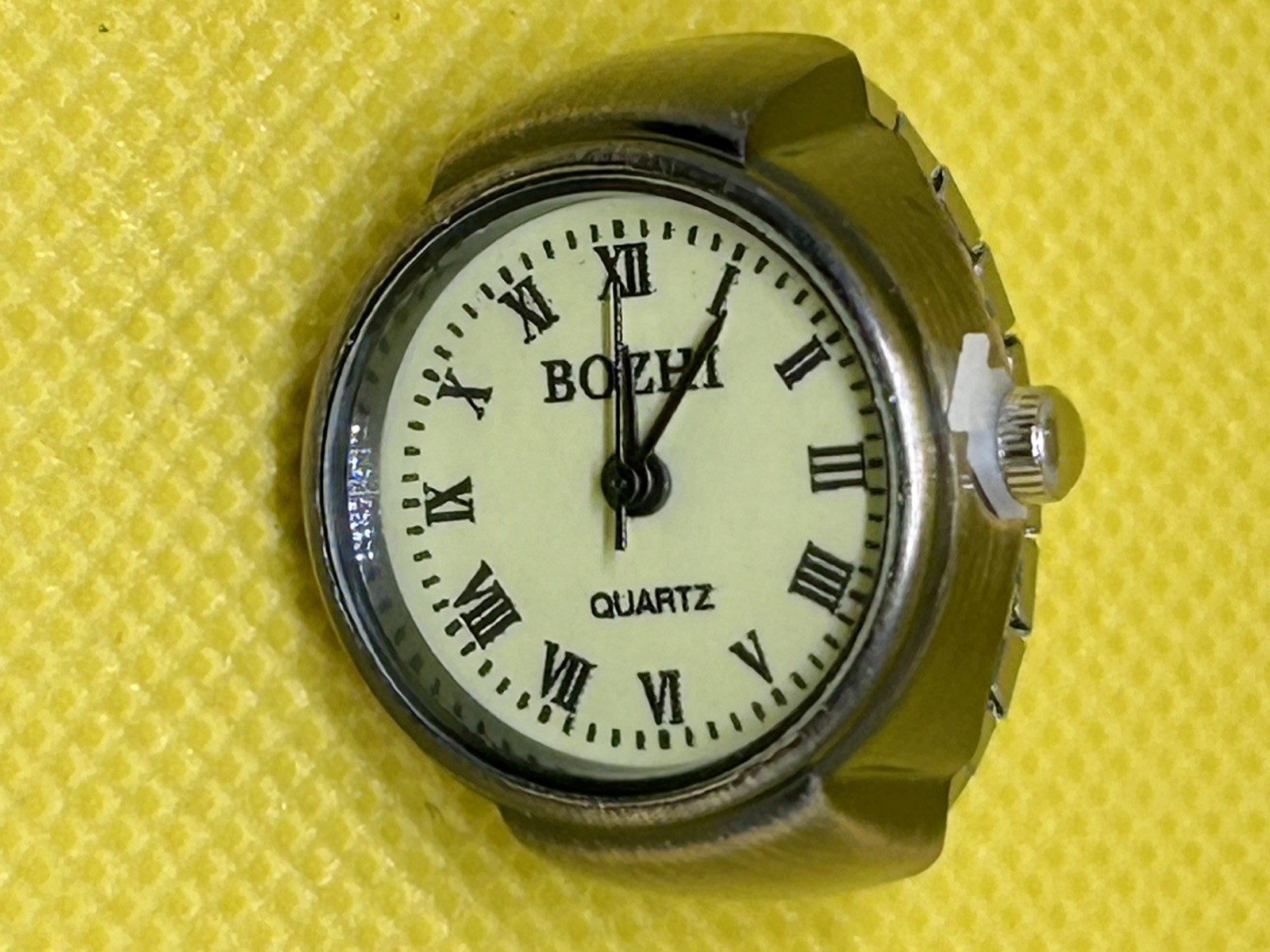 BOZHI Quartz Ring Watch,Bronze Tone, Finger Watch. Unisex. New. Never Used.