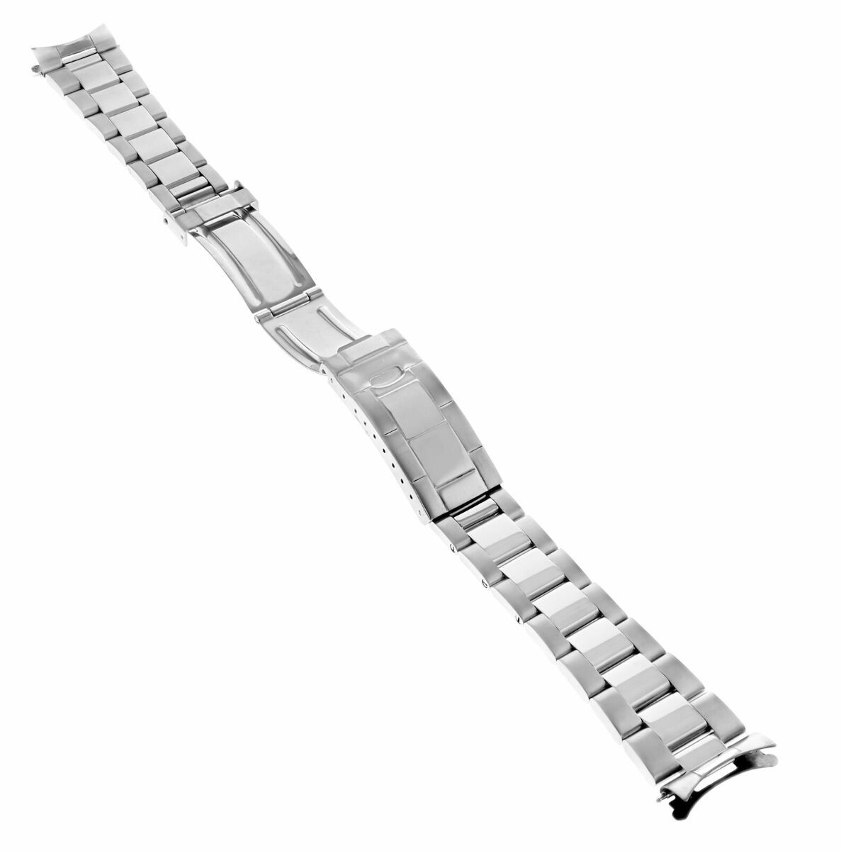 OYSTER WATCH BAND FOR ROLEX DAYTONA SUBMARINER 20MM SHINY/CENTER FLIP LOCK