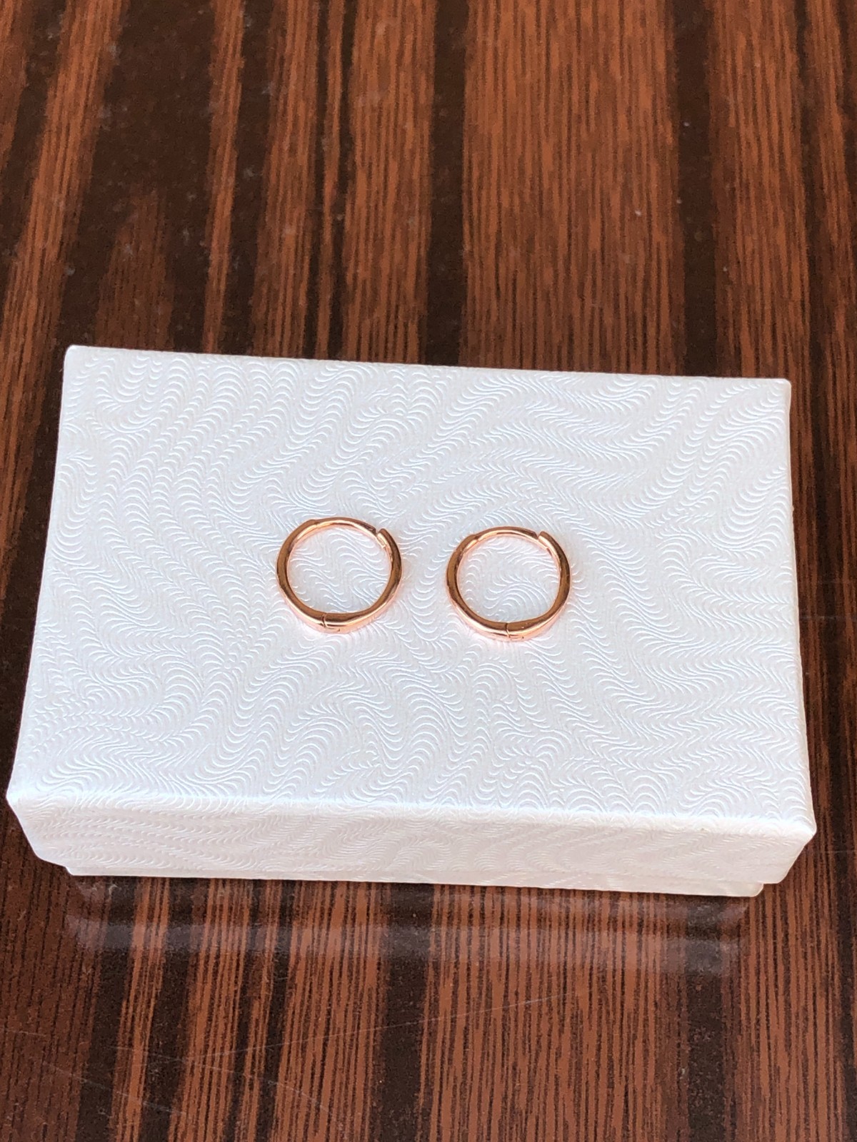 925 Sterling Silver Plain Huggie Hoop Earrings TINY Hoops 10.8mm/9mm x0.9mm