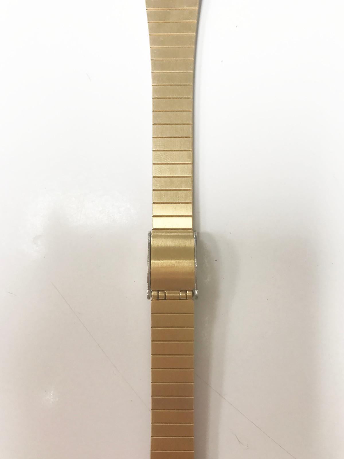 SEIKO ORIGINAL GOLD TONE STAINLESS STEEL 12MM SLIDING CLASP BRACELET NOS