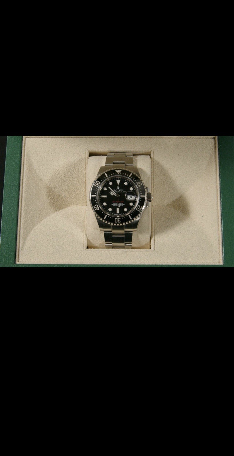 Rolex Sea-Dweller 43mm Black Dial Steel Bracelet Automatic Date Original Box.