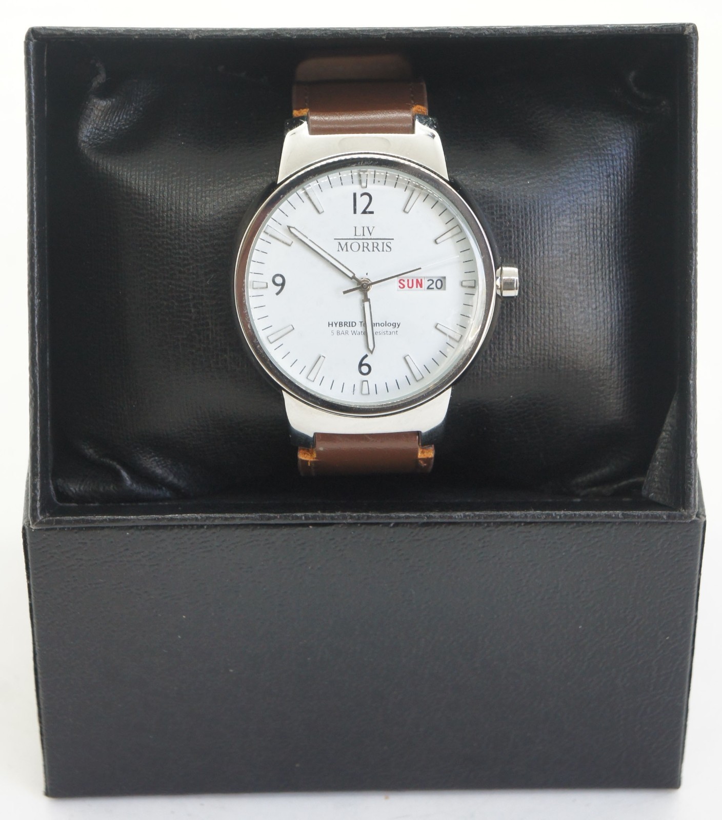 MINT! LIV MORRIS HYBRID TECH Men’s Wrist Watch Japan Autowind Movnt EPSON YT58B