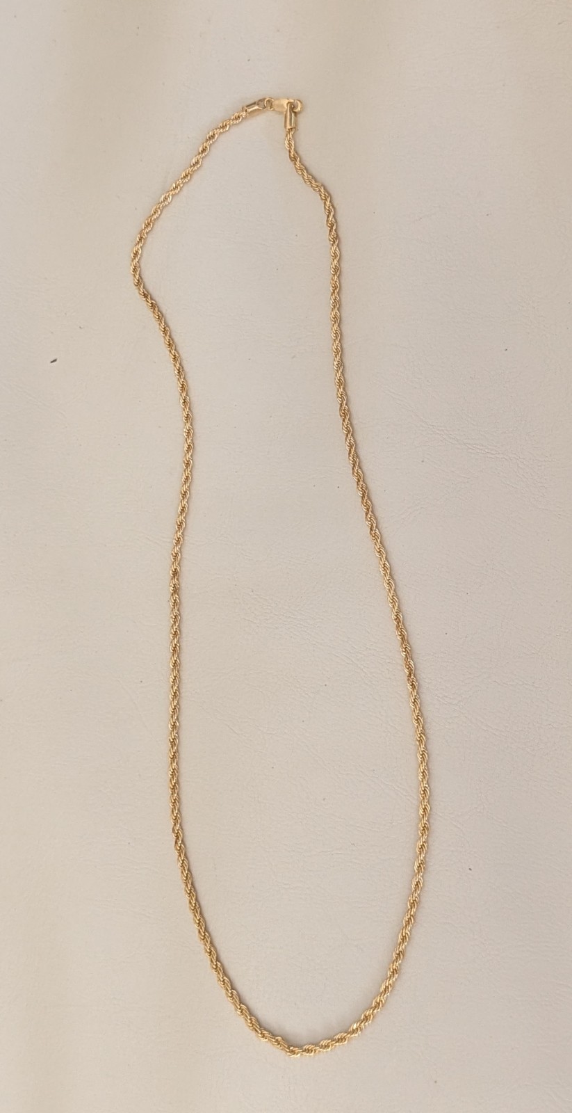 14k Gold Plated Rope Chain 4mm 24″ Necklace 14k Gold Stamped