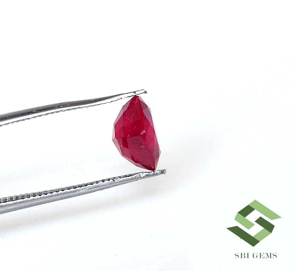 7.50×7.50 mm Natural Ruby Cushion Cut 2.62 Cts Mozambique Loose Gemstone GF